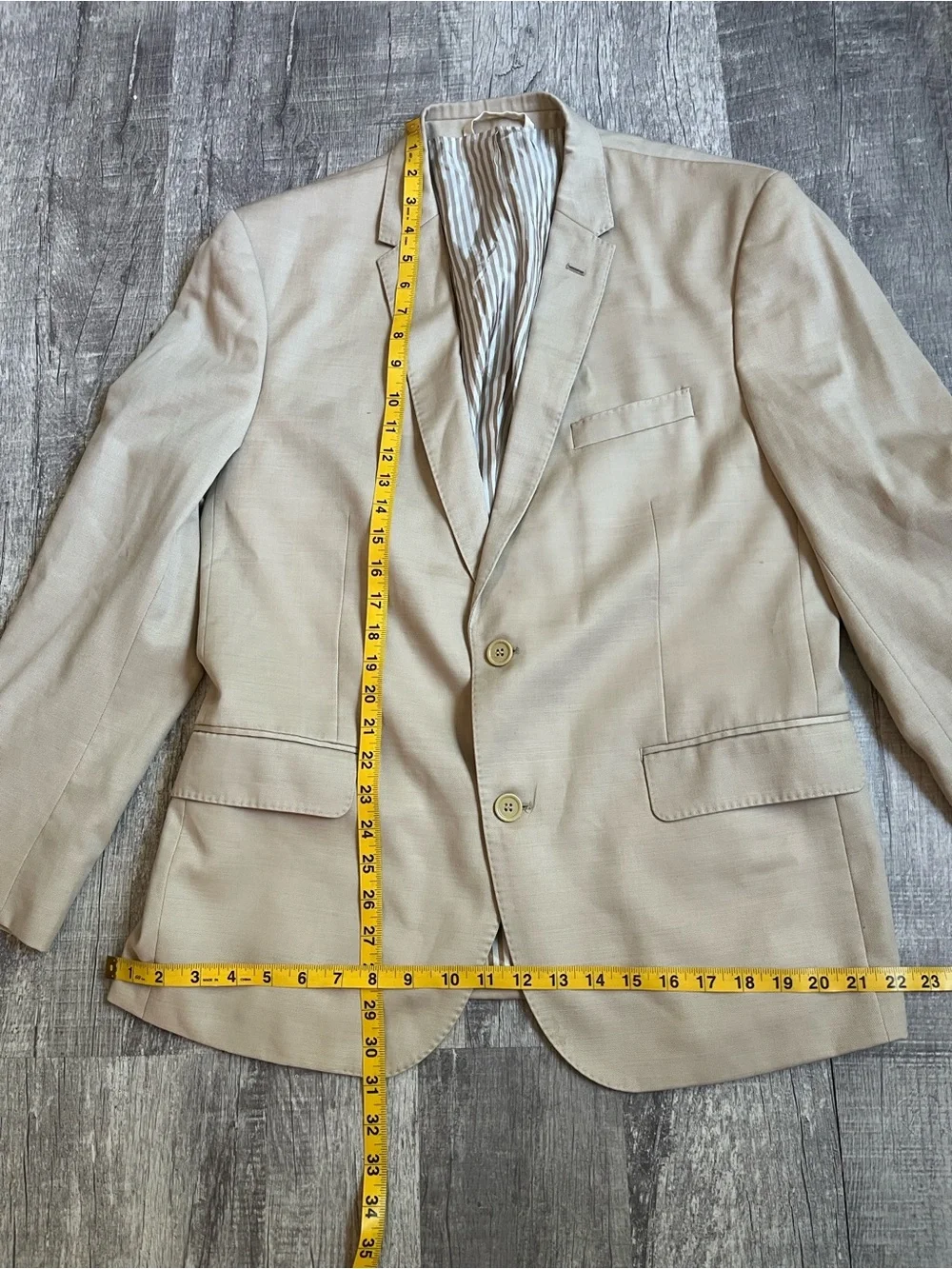 The Black TUX Beige Suit Jacket